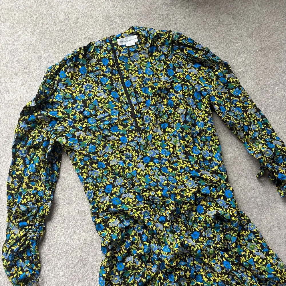 Victoria Beckham Silk Floral Maxi Dress - Picture 3 of 8